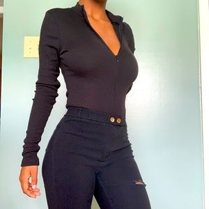 Grind Time Beyond Long Sleeve Bodysuit - Black